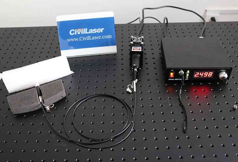 940nm 2W Infrared 섬유 결합 레이저 IR 레이저 소스 전원 공급 장치 포함